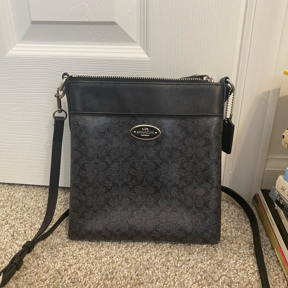 Coach Black and Gray Crossbody Bag
